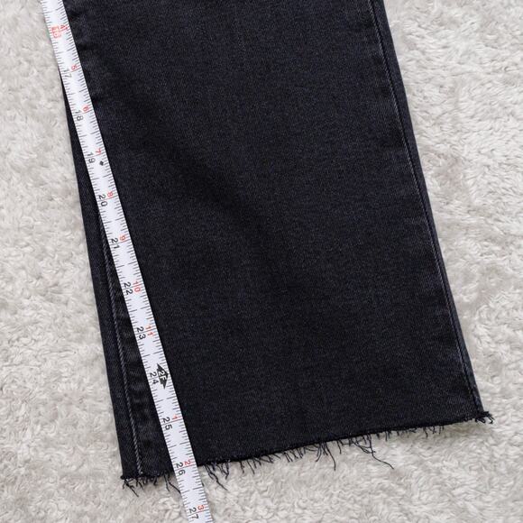 GAP Kick Fit Black High Rise Cropped Ankle Flare Jeans Denim 28 6 NWOT - Picture 6 of 15